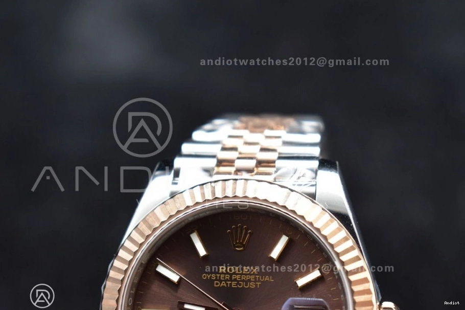 Brown RG VSF on 904L Bracelet 126331 Jubilee Steel SS 1:1 41 DateJust Dial VS3235 Edition Best 0310